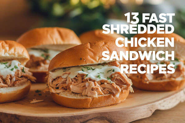 13 Shredded Chicken Sandwich Recipes Made in Minutes