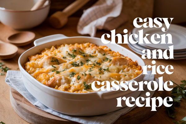Easy Chicken and Rice Casserole Recipe for Busy Nights