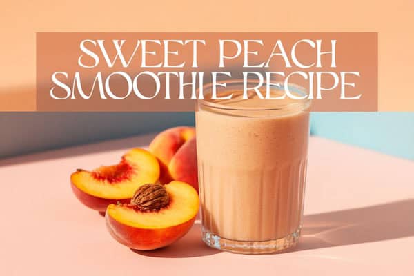 Delicious peach smoothie recipe perfect for hot summer days and healthy refreshment. Easy to make wi.
